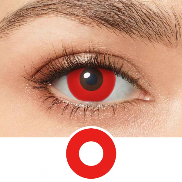 Red Out Party Cosplay Crazy Lenses - 2 Lenses
